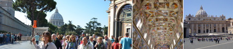 Visites Guides de Groupe Muses du Vatican et Chapelle Sixtine et Basilique de Saint-Pierre