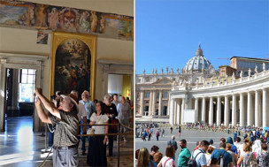 Museus do Vaticano, Capela Sistina e Basílica de São Pedro