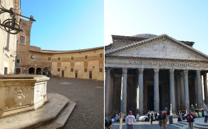 Castel Sant'Angelo e il Pantheon